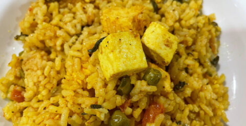 Paneer Pulao by Raji Venkat